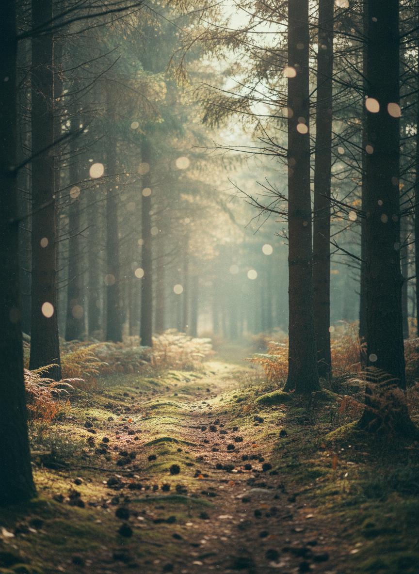 Scottish forest path
